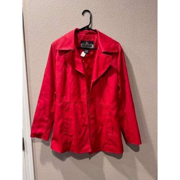 Red Urban Vibe Women's 100% Fitted Jacket‎ Size Medium - Picture 1 of 3
